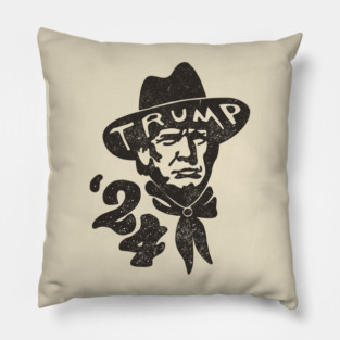Trump 2024 Vintage Pillow