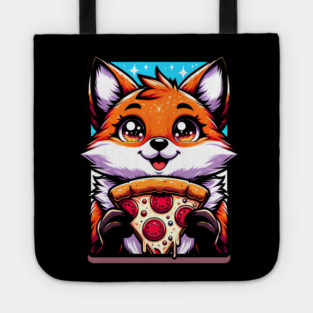 Funny Fox with Pizza Tote