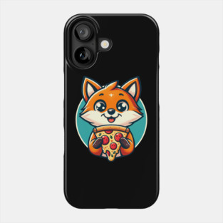 Cute Fox with Pizza Phone Case