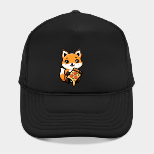 Funny Fox with Pizza Hat