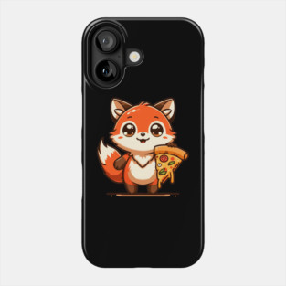 Funny Fox with Pizza Phone Case