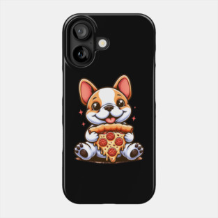 Cute French Bulldog with Pizza Phone Case