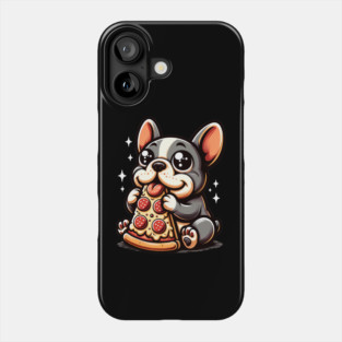 Cute French Bulldog with Pizza Phone Case