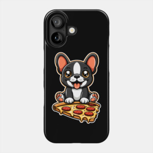 Cute French Bulldog with Pizza Phone Case