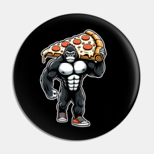 Gorilla with Pizza, Workout Pin
