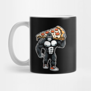 Gorilla with Pizza, Workout Mug
