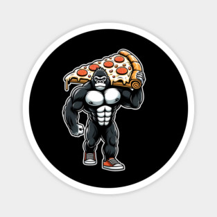 Gorilla with Pizza, Workout Magnet