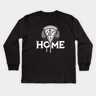 Funny Pizza Lover, Funny Home Pizza Kids Long Sleeve T-Shirt