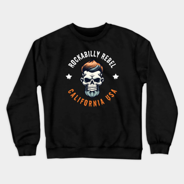 Rockabilly Rebel Crewneck Sweatshirt by Timeless Chaos