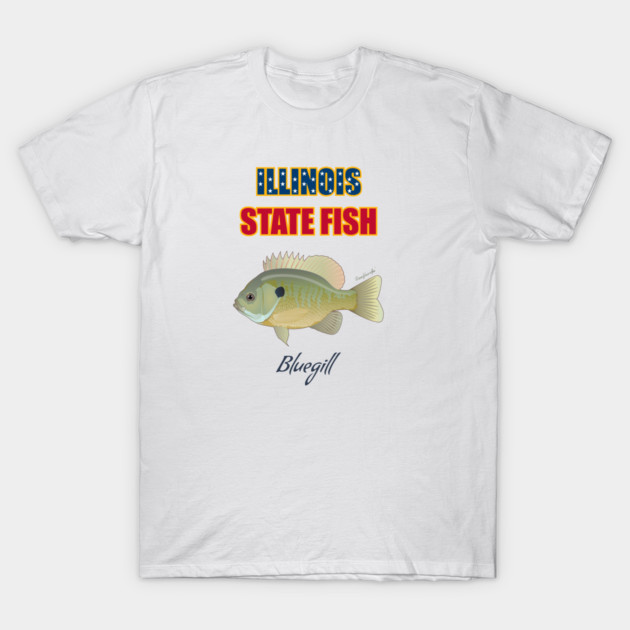 Illinois State Fish -  Bluegill T-Shirt by Reefhorse