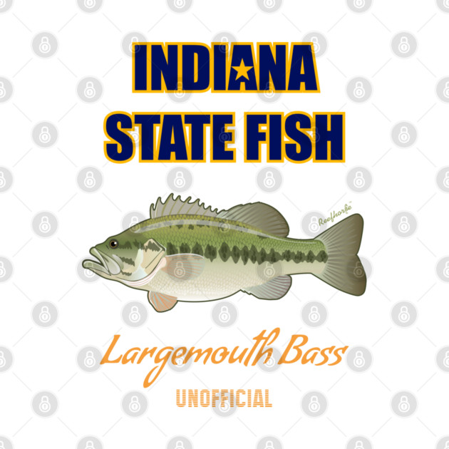 Indiana Unofficial State Fish - Largemouth Bass by Reefhorse