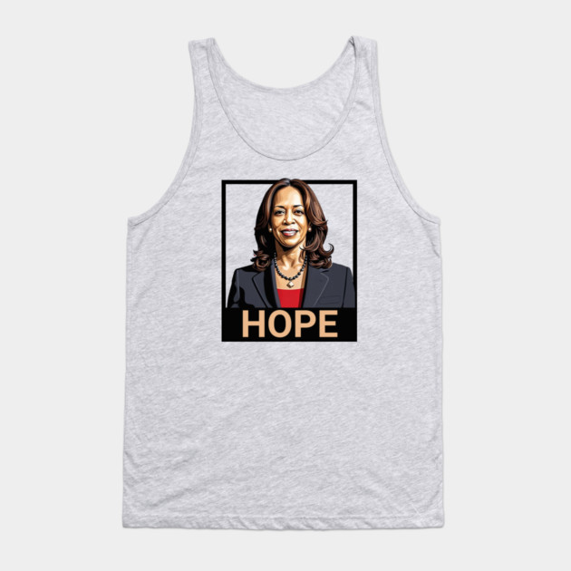 Kamala Harris, Hope Poster Tank Top by UrbanLifeApparel