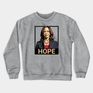 Kamala Harris, Hope Poster Crewneck Sweatshirt