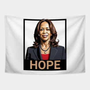Kamala Harris, Hope Poster Tapestry
