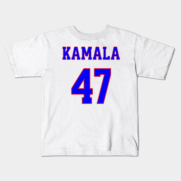 Kamala 47  - Blue and Red Kids T-Shirt by UrbanLifeApparel