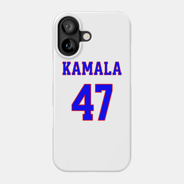Kamala 47  - Blue and Red Phone Case by UrbanLifeApparel