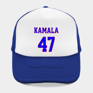 Kamala 47  - Blue and Red Hat
