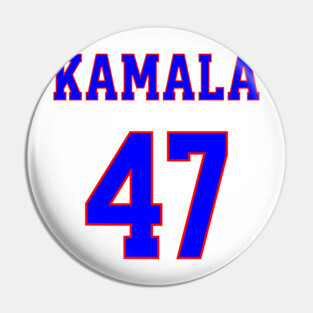 Kamala 47  - Blue and Red Pin