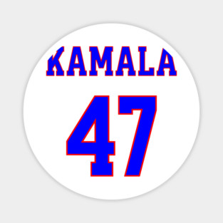 Kamala 47  - Blue and Red Magnet