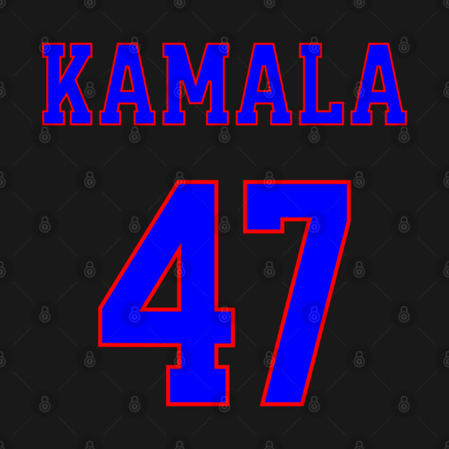 Kamala 47  - Blue and Red by UrbanLifeApparel