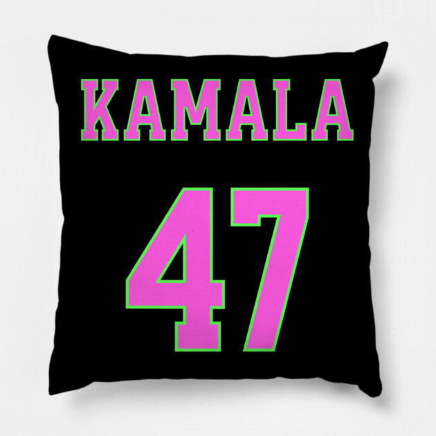 Kamala 47  - AKA Colors Pillow by UrbanLifeApparel