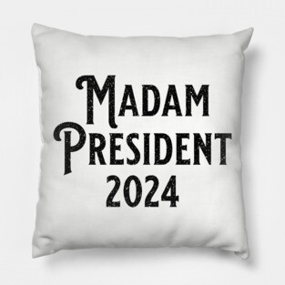 Madam President 2024 Black Pillow