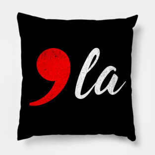 Comma-La - Kamala for President Red Pillow
