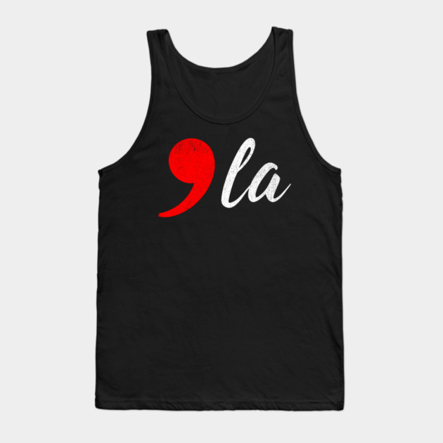Comma-La - Kamala for President Red Tank Top by UrbanLifeApparel