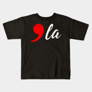 Comma-La - Kamala for President Red Kids T-Shirt