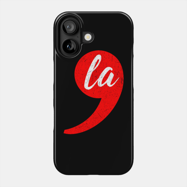 Comma-La - Kamala for President Red Comma Phone Case by UrbanLifeApparel