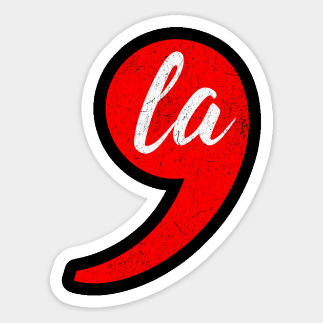 Comma-La - Kamala for President Red Comma Magnet by UrbanLifeApparel