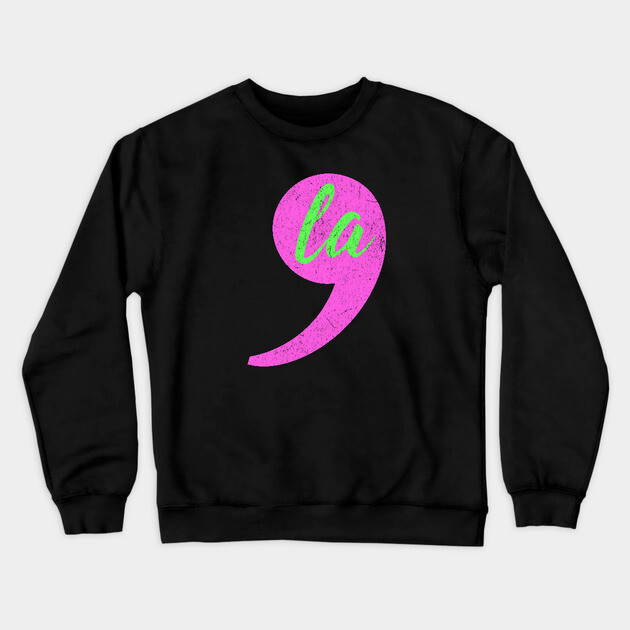 Comma-La - Kamala for President AKA Comma Crewneck Sweatshirt by UrbanLifeApparel