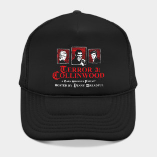 Terror at Collinwood - Trio of Terror 1 - main trio logo- best for dark shirts - designed by Eric Marshall Hat