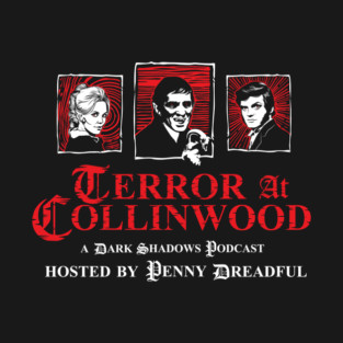 Terror at Collinwood - Trio of Terror 1 - main trio logo- best for dark shirts - designed by Eric Marshall T-Shirt