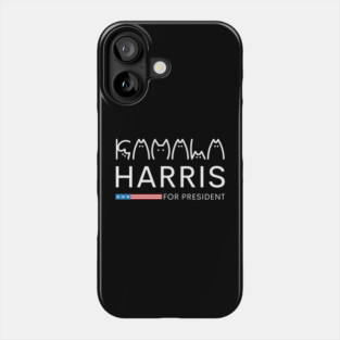 childless cat ladies Kamala Harris for president cat lady Phone Case