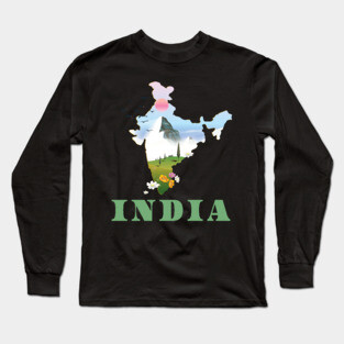 India Long Sleeve T-Shirt