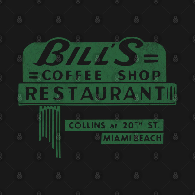 Vintage Coffee Shop Bill's Coffee Shop Restaurant Miami FL by Yesteeyear