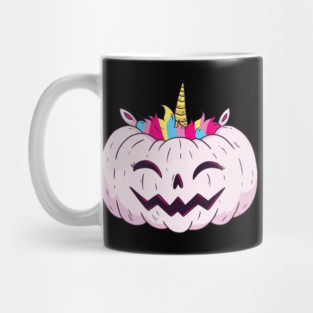 halloween UNICORN PUMPKIN funny Mug