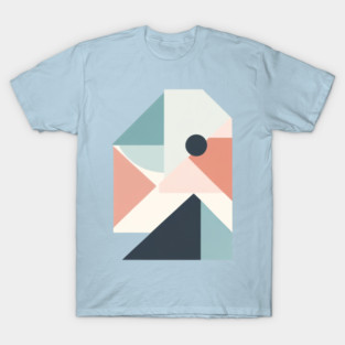 Trendy Geometrics Patterns: Abstract Geometric Shapes - Modern Minimalist Geometric Art, Muted Elegance Geometric Art, Trendy Art.Trendy Art Gift. T-Shirt