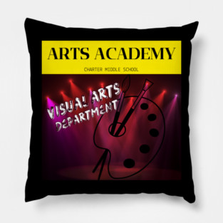 visual arts tee Pillow