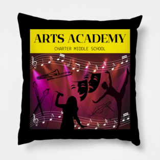 arts academy tee Pillow