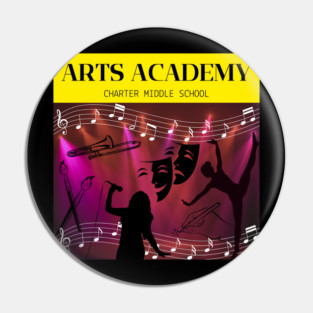 arts academy tee Pin