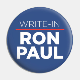 Write In Ron Paul Pin