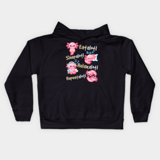 Axolotl simple life for axolotl lover Kids Hoodie