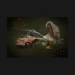 Autumnal Forest Scene Mixed Media T-Shirt