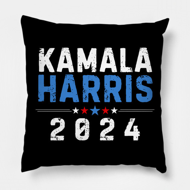Kamala Harris 2024 Pillow by UrbanLifeApparel