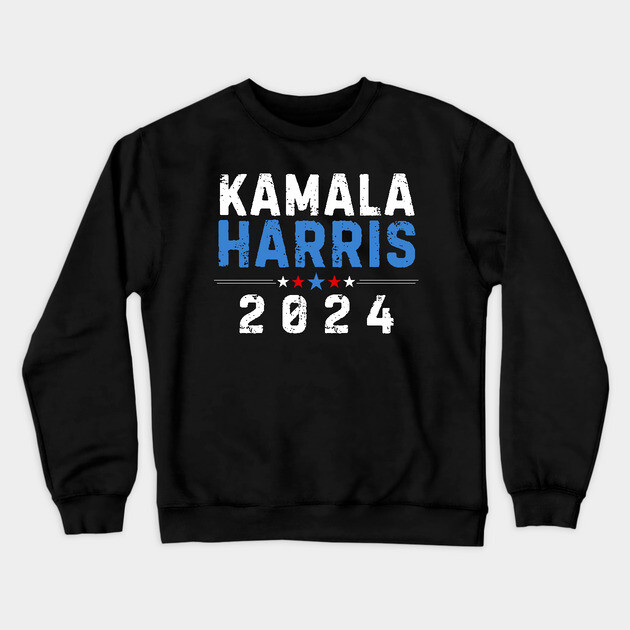 Kamala Harris 2024 Crewneck Sweatshirt by UrbanLifeApparel