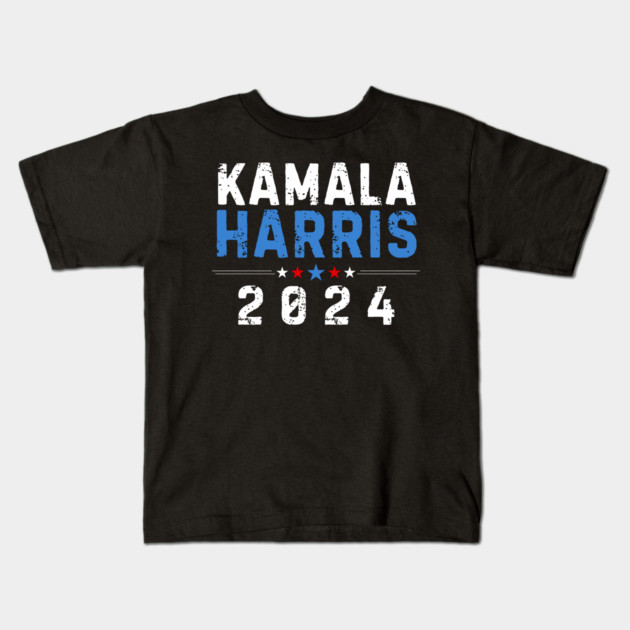 Kamala Harris 2024 Kids T-Shirt by UrbanLifeApparel
