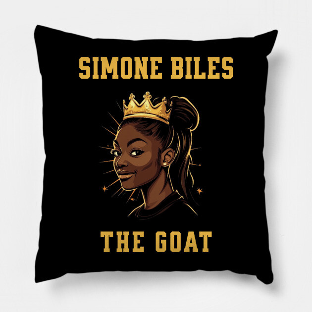 Simone Biles, The Goat Pillow by UrbanLifeApparel