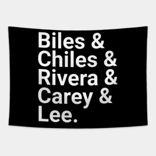 Gold Winning USA Women’s Gymnastics Team 2024 Tapestry